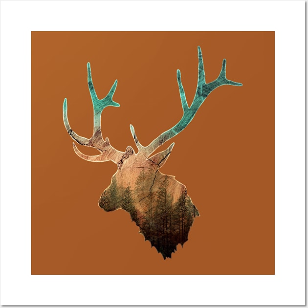 Wild Elk Wilderness Photo Design Wall Art by MerchFrontier